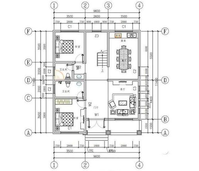 推薦三套小戶型的自建房設計方案，建筑占地120平米以下，三款戶型任你來挑