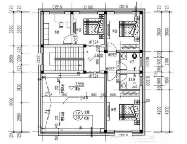 推薦三套小戶型的自建房設計方案，建筑占地120平米以下，三款戶型任你來挑