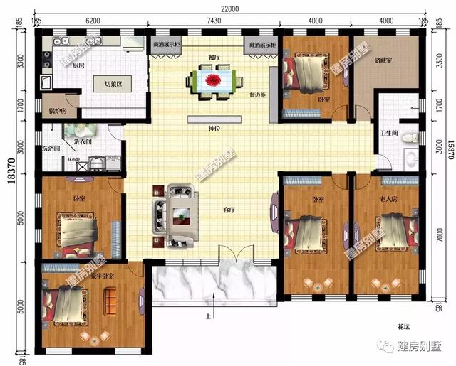 一層自建房也能蓋得很氣派，經(jīng)過(guò)合理的設(shè)計(jì)，也會(huì)建的很精致