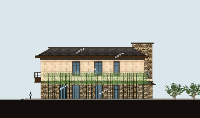 二層新中式獨(dú)棟別墅設(shè)計(jì)，空間利用合理，氣派奢華