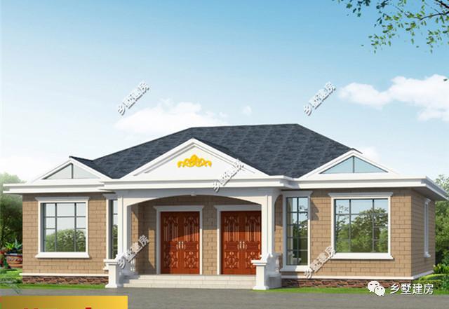 適合在農(nóng)村養(yǎng)老居住的一層別墅設(shè)計圖，趕緊回家給父母建一棟吧