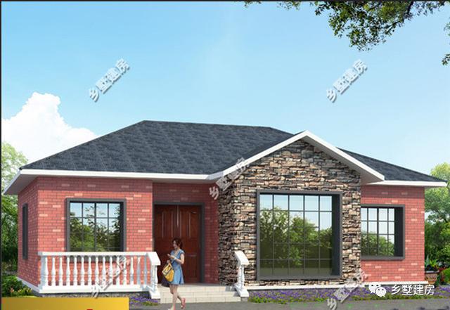 適合在農(nóng)村養(yǎng)老居住的一層別墅設(shè)計圖，趕緊回家給父母建一棟吧