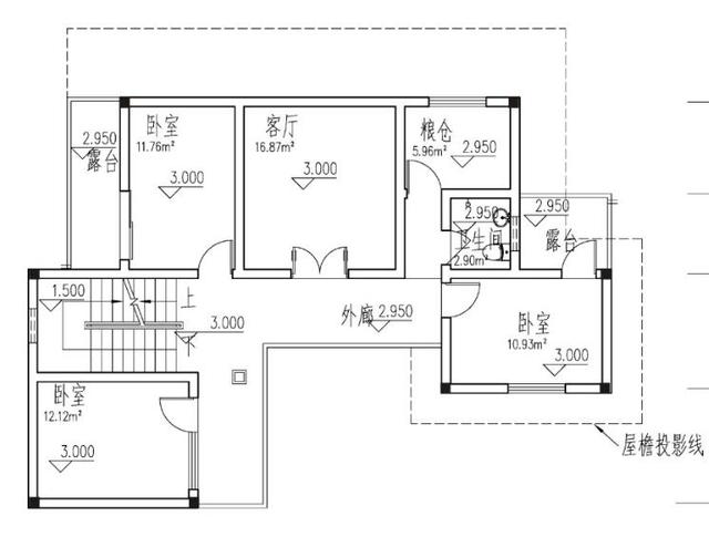 150平坡屋頂農(nóng)村自建房設(shè)計(jì)圖，磚混結(jié)構(gòu)，外觀很不錯(cuò)