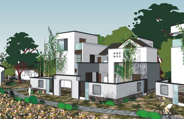 150平坡屋頂農(nóng)村自建房設(shè)計(jì)圖，磚混結(jié)構(gòu)，外觀很不錯(cuò)