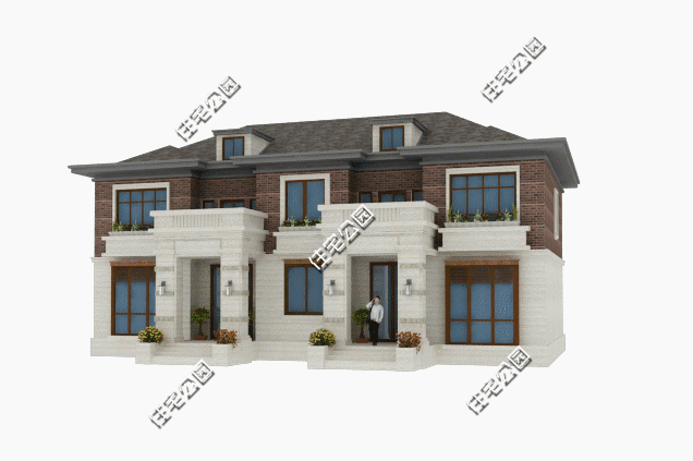 18X10米雙拼別墅設(shè)計(jì)圖，兄弟姐妹多蓋這樣的房，造價(jià)不高還很實(shí)用