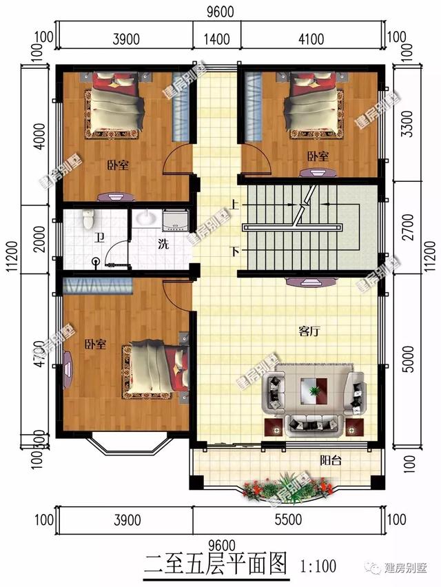 小面寬+平屋頂設(shè)計的五層別墅設(shè)計圖，這樣的自建房真正做到了美觀和實用