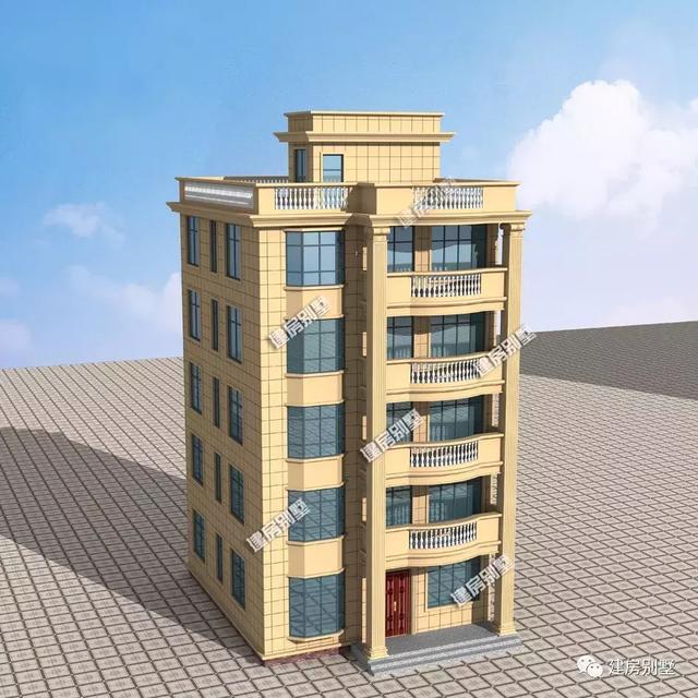 小面寬+平屋頂設(shè)計的五層別墅設(shè)計圖，這樣的自建房真正做到了美觀和實用