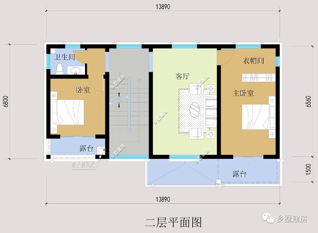 新中式農(nóng)村別墅設(shè)計(jì)圖，端莊典雅、莊重大氣