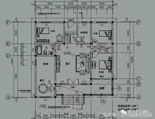 6款小戶(hù)型別墅設(shè)計(jì)圖，戶(hù)型好，布局贊