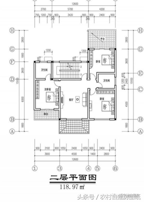 6款小戶(hù)型別墅設(shè)計(jì)圖，戶(hù)型好，布局贊
