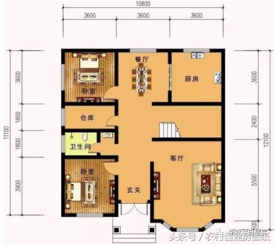 6款小戶(hù)型別墅設(shè)計(jì)圖，戶(hù)型好，布局贊