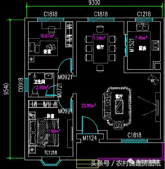 6款小戶(hù)型別墅設(shè)計(jì)圖，戶(hù)型好，布局贊