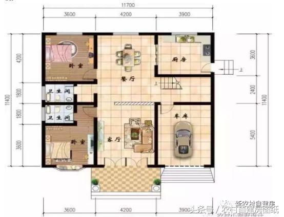 6款小戶(hù)型別墅設(shè)計(jì)圖，戶(hù)型好，布局贊