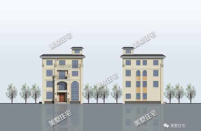 四層歐式農(nóng)村別墅設(shè)計(jì)圖，11X11米，7室4廳，很實(shí)用