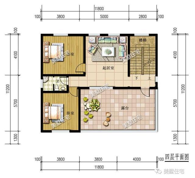 四層歐式農(nóng)村別墅設(shè)計(jì)圖，11X11米，7室4廳，很實(shí)用