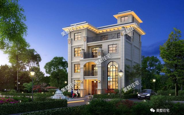 四層歐式農(nóng)村別墅設(shè)計(jì)圖，11X11米，7室4廳，很實(shí)用