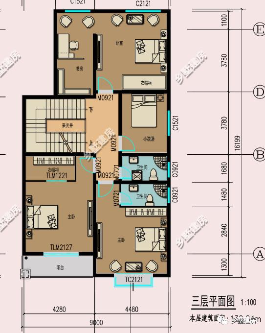 現代風別墅設計圖，簡約時尚，可商住兩用