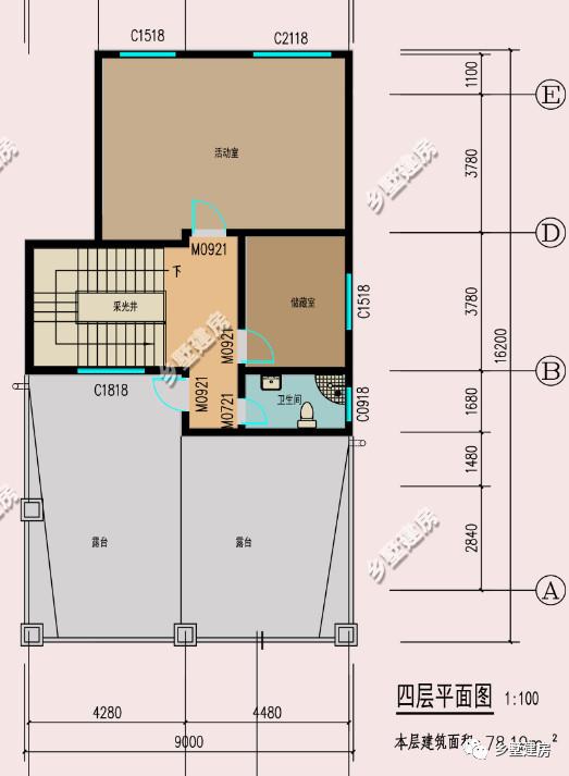 現代風別墅設計圖，簡約時尚，可商住兩用