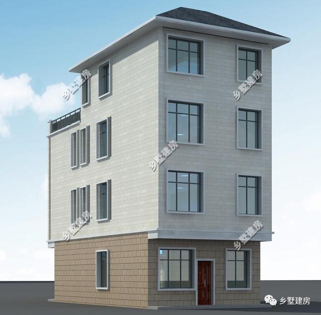 現代風別墅設計圖，簡約時尚，可商住兩用