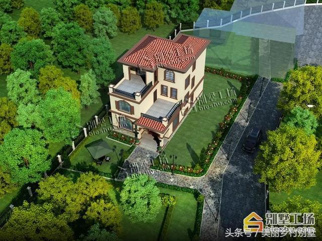 35萬(wàn)農(nóng)村三層自建房設(shè)計(jì)圖，外觀新穎別墅，布局好，建成氣派倍有面