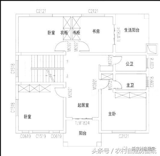 這款2層別墅設計，造價更是經濟劃算，帶5個臥室，家里客人再多也不怕