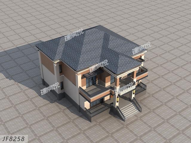 二層中式別墅設計圖，外型極美，中式韻味十足