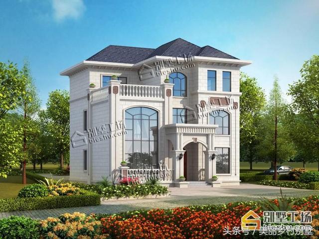 三層別墅設(shè)計，造價40萬左右，適合農(nóng)村自建，保證讓人眼前一亮