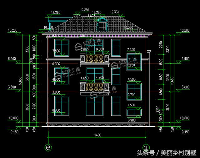 三層別墅設(shè)計，造價40萬左右，適合農(nóng)村自建，保證讓人眼前一亮