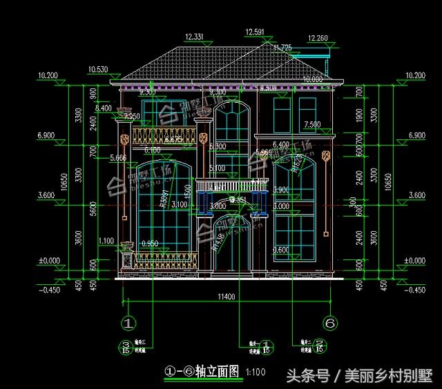 三層別墅設(shè)計，造價40萬左右，適合農(nóng)村自建，保證讓人眼前一亮
