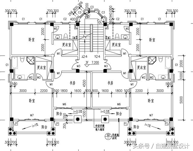 總占地面積350平米的四層歐式別墅設(shè)計(jì)圖，帶地下室酒窖，豪華大氣。