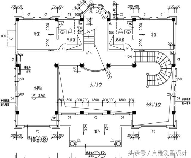 總占地面積350平米的四層歐式別墅設(shè)計(jì)圖，帶地下室酒窖，豪華大氣。