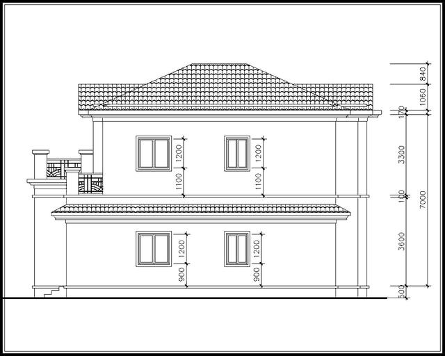 二層農(nóng)村別墅設(shè)計(jì)圖，占地面積165平方，經(jīng)濟(jì)實(shí)用。