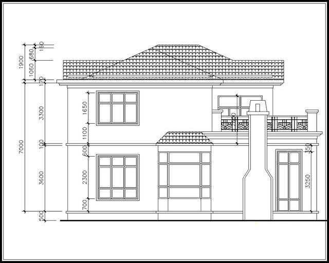 二層農(nóng)村別墅設(shè)計(jì)圖，占地面積165平方，經(jīng)濟(jì)實(shí)用。