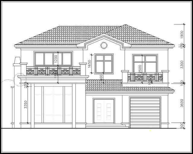 二層農(nóng)村別墅設(shè)計(jì)圖，占地面積165平方，經(jīng)濟(jì)實(shí)用。