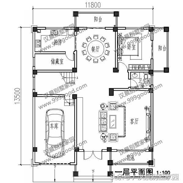 兩款三層復式別墅設計圖，帶入戶式車庫設計和大露臺，顏值美出新高度。