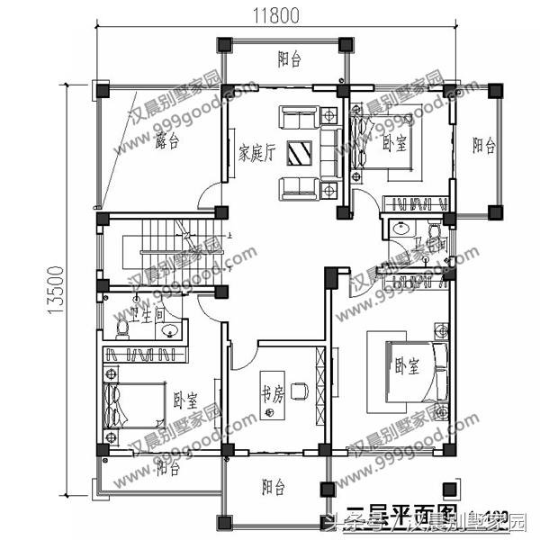 兩款三層復式別墅設計圖，帶入戶式車庫設計和大露臺，顏值美出新高度。