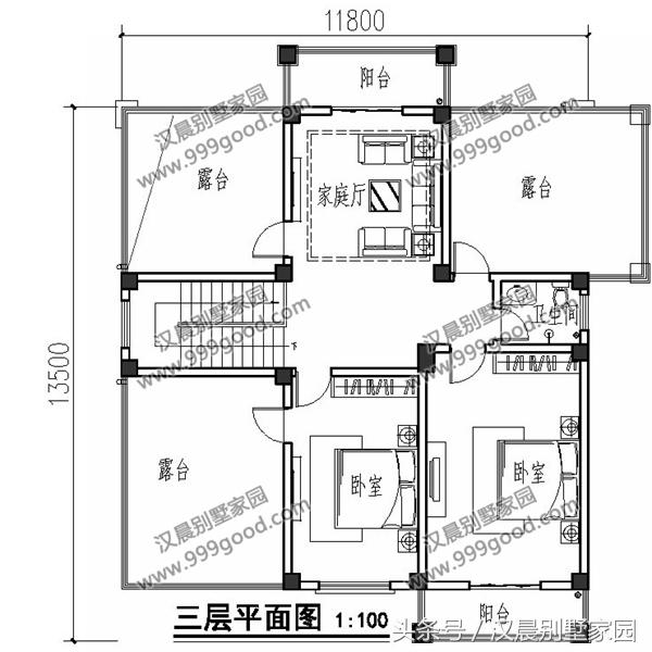 兩款三層復式別墅設計圖，帶入戶式車庫設計和大露臺，顏值美出新高度。