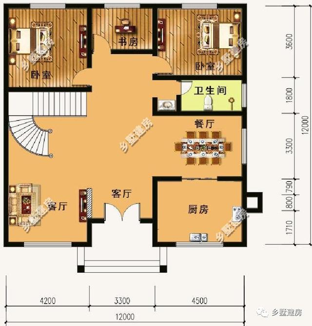 兩棟實力款三層別墅設計圖，隨便建哪一棟，輕松抱得美人歸。