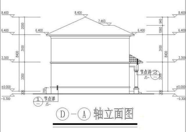 占地120平米的二層簡潔小洋樓，6間臥室加書房，造價25萬。