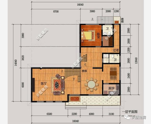 三層現(xiàn)代田園風(fēng)別墅設(shè)計(jì)圖，帶大露臺+老虎窗，造價(jià)40萬左右。