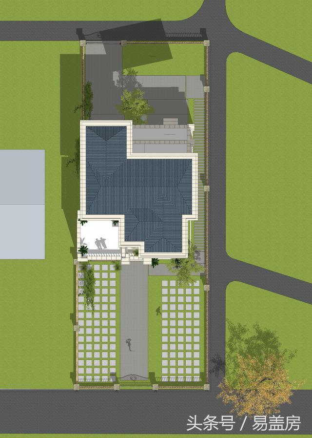 14X11歐式三層別墅設(shè)計圖，造型霸氣，引鄰里羨慕，主體造價53萬。