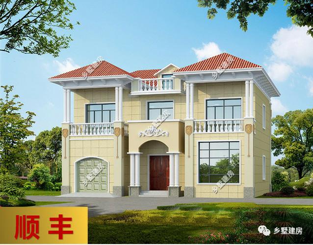 兩棟二層別墅設(shè)計圖，經(jīng)濟適用，房間多，采光好，造價不高，回家建一棟再合適不過來了。