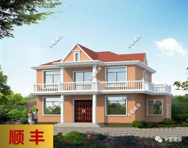 兩棟二層別墅設(shè)計圖，經(jīng)濟適用，房間多，采光好，造價不高，回家建一棟再合適不過來了。