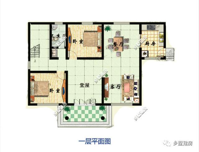 兩棟二層別墅設(shè)計圖，經(jīng)濟適用，房間多，采光好，造價不高，回家建一棟再合適不過來了。