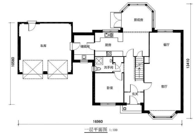 帶雙車庫的農(nóng)村自建二層別墅設(shè)計圖，寬敞實用，真不錯！