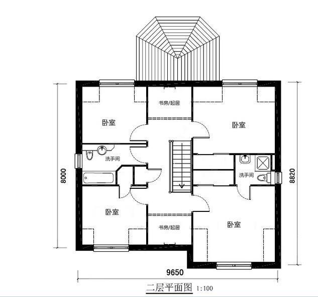 帶雙車庫的農(nóng)村自建二層別墅設(shè)計圖，寬敞實用，真不錯！