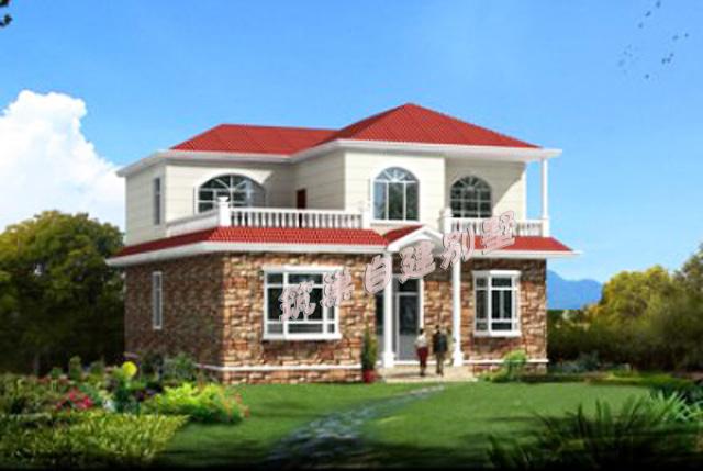 二層農(nóng)村自建房，外觀典雅大氣，空間規(guī)劃合理，很適合農(nóng)村建的一款。