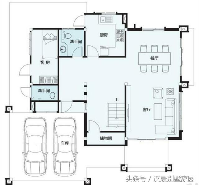 兩棟農(nóng)村現(xiàn)代別墅設(shè)計(jì)圖，“90后”建房的最愛！