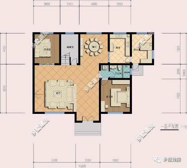 16x14米三層別墅設(shè)計圖，帶院子+花園，造價52萬左右，你覺得值嗎？