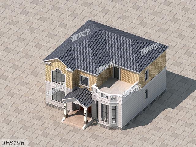 12x11.3米二層農村別墅設計圖，室內布局溫馨舒適，造價25萬。